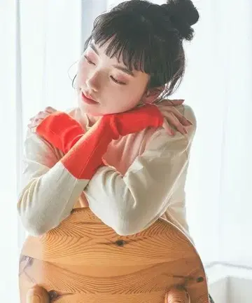 니코앤드 소프트 터치 배색 풀오버 L 아이보리