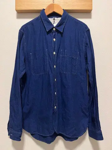 MHL. 데님 셔츠 다크 네이비 마가렛 하우엘