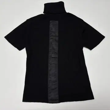 HIROKO BIS 리브 반팔 니트 size:9 블랙