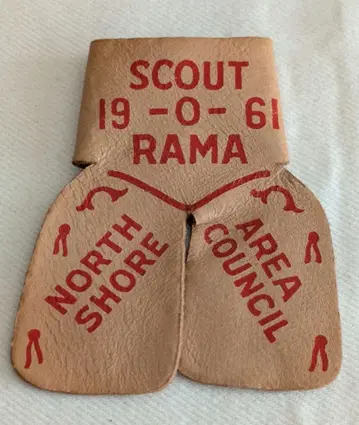 [60s] 보이스카우트 일리노이주 가죽 슬라이드 스카우트라마 1961년