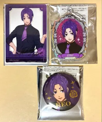 블루 록 미카게 레오 캔뱃지 세트 바롭바롭 카페의 노시리 a ANIQUE