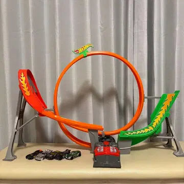 핫휠 레일 자동차 5개