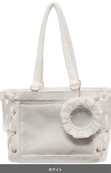 WEGO 플로럴 레이스업 누이 이타백 이타백 화이트 새상품