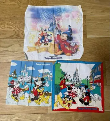 도쿄 디즈니랜드 빈티지 손수건