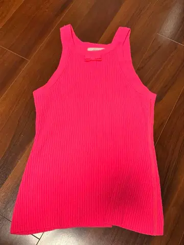 WRAPINKNOT COZ 캐시미어 상의 네온 핑크