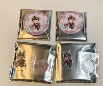 마네키네코 단간론파 다나카 간다무 미니 아크릴 스탠드 캔뱃지 4점