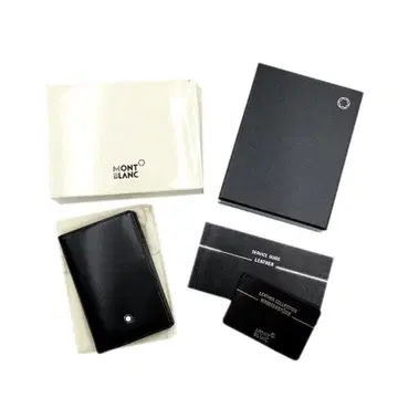 컨디션 최상 몽블랑 카드 케이스 명함지갑 가죽 11-250953