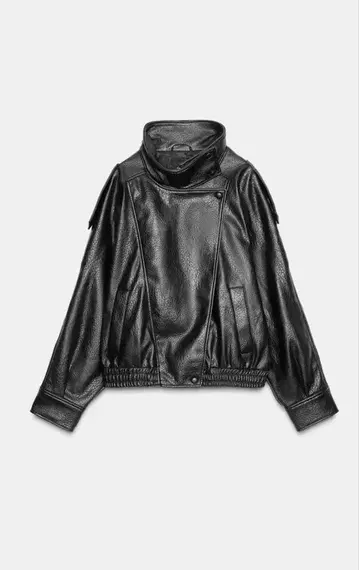 ZARA 페이크 레더 자켓