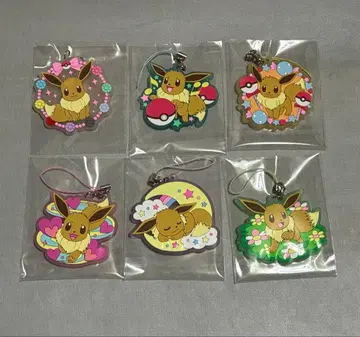 이브이 투성이 러버 스트랩 (6종 세트)