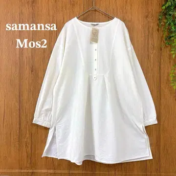 61 새상품 samansa Mos2 내추럴 봄 색상 튜닉