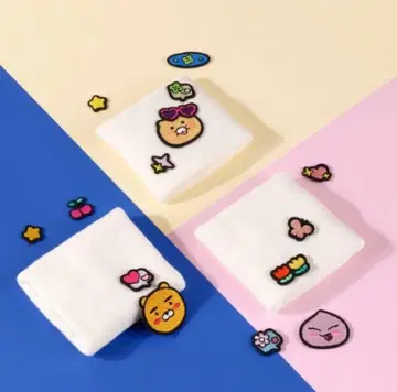 카카오프렌즈 어피치 세이치즈 와펜 리스트 밴드 세트