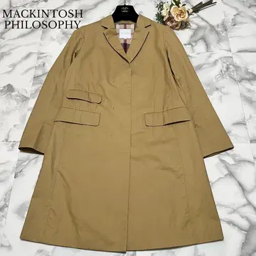 [ 새상품급 ] 매킨토시 철학 롱 코트 체스터 베이지 S