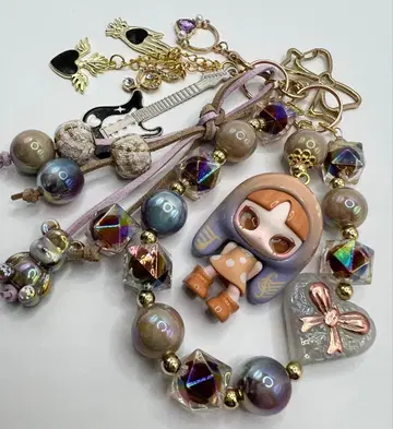 밀크 초코색 INN 인 정품 피규어 사용 DIY 키링