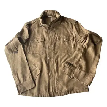 MALE&Co 린넨 100% 밀리터리 자켓 M 후드 부착