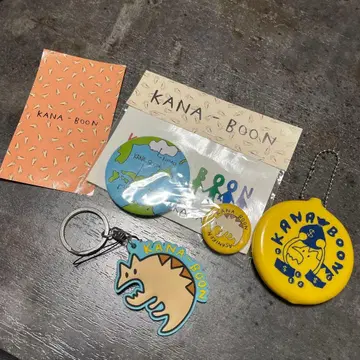 KANA-BOON 키링, 씰, 캔뱃지 세트