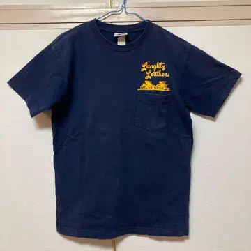 Langlitz Leathers 네이비 T셔츠 S