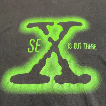 90s The X-FIRES 패러디 무비T셔츠 굿페이드