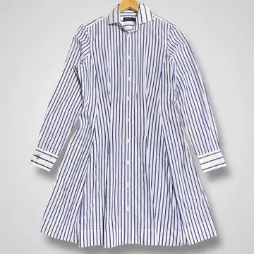 새상품급 PRL 폴로 랄프로렌 셔츠 원피스 스트라이프 로고 자수