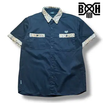 Bounty Hunter 레오파드 무늬 반팔 셔츠 M