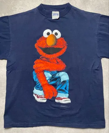 90s Elmo 엘모 T셔츠 TULTEX L 싱글 스티치
