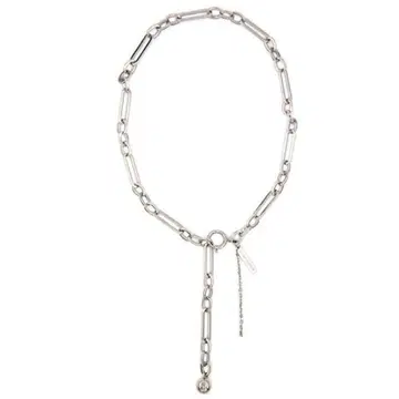 JUSTINE CLENQUET 실버 초커 목걸이
