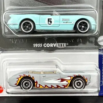 핫휠 미니카 시보레 콜벳 BARBIE 2대 세트