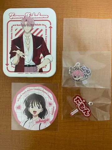 타몬군 지금 어느 쪽!? 콜라보/샤레 카페 아크릴 참 캔 케이스 코스터