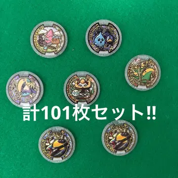 총 101장 요괴워치 메달 세트