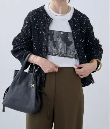 Omekashi 오메카시 스팽글 니트 가디건