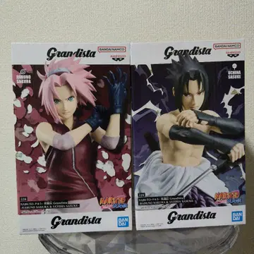 나루토 Grandista 우치하 사스케 & 하루노 사쿠라 피규어 세트