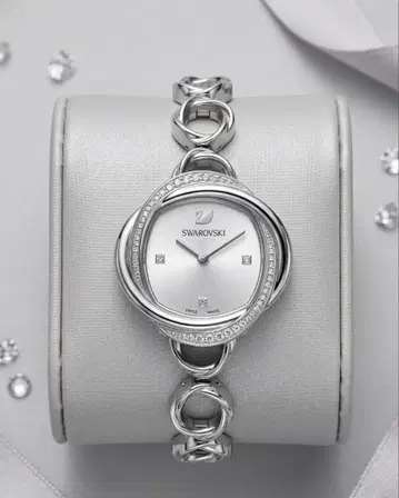 SWAROVSKI 실버 손목시계 (쿼츠)