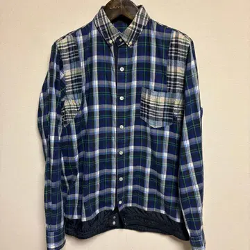 sacai 패치워크 체크 셔츠 재킷 2