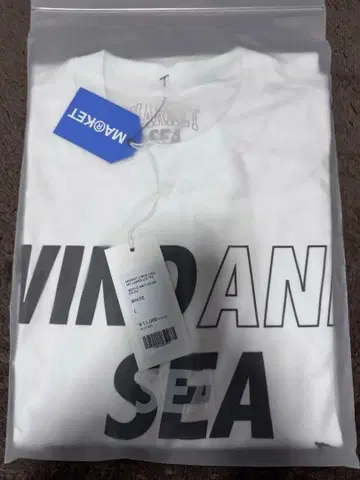WIND AND SEA MARKET 티셔츠 L 사이즈 화이트