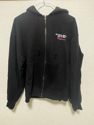 GOLD'S GYM 블랙 지퍼 후드티 M [ 완판템 ]