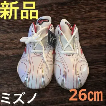 미즈노 스파이크 화이트/레드