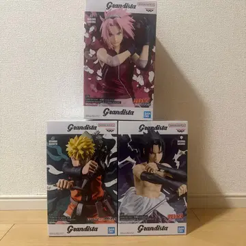 Grandista 피규어 3개 세트 나루토 사쿠라 사스케