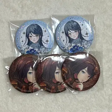 호시노 이치카 프로세카 감사제 발렌타인 글리터 캔뱃지 그리캔 5점
