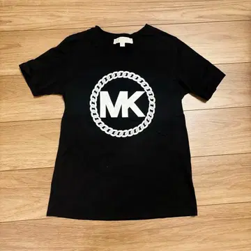MK 로고 체인 디자인 반팔 티셔츠