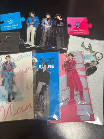 Snow Man 아크릴 스탠드 묶음 판매 메구로 렌 다수 굿즈 세트