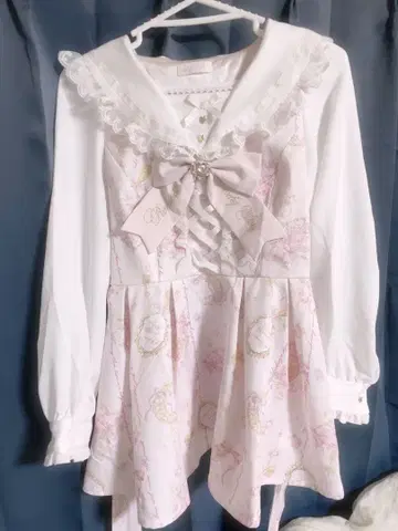 LIZLISA 주얼리 패턴 셋업 핑크 양산 지뢰