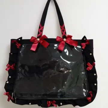 자카마트 A3 프릴 디자인 이타백 Black Limited 레드