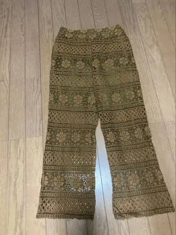 새상품급, 니코앤드, 이지, 레이스 팬츠, 브라운