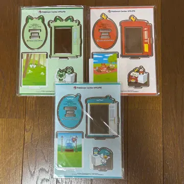 포켓몬 센터 미니게임 A상 뜨아거(호게타) 꾸왁스 냐오하 아크릴 스탠드