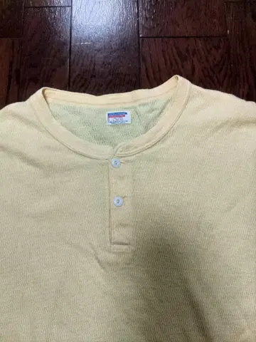 DUBBLE WORKS WAREHOUSE 써멀 헨리넥 L 옐로우 컬러