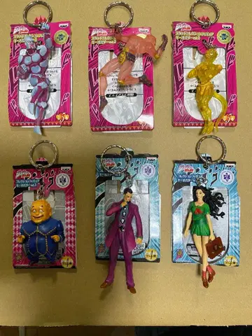 죠죠의 기묘한 모험 4부 피규어 키링 6체 세트