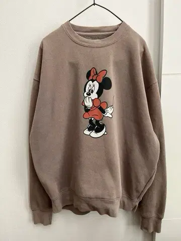 FREAK'S STORE 디즈니 미니 마우스 맨투맨 베이지