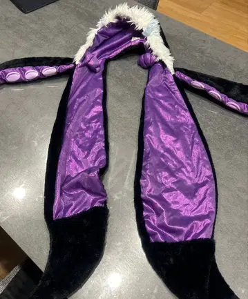 디즈니 인어공주 빌런 에리얼 머플러 팬캡