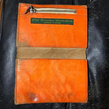 Paul Harnden Shoemakers 이단 접이식 지갑 오렌지