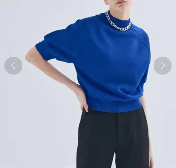 [ 새상품급 ] UNITED TOKYO 볼륨 하프 슬리브 니트