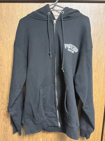 PORKCHOP 포크찹 지퍼 후드티 후디 블랙 L